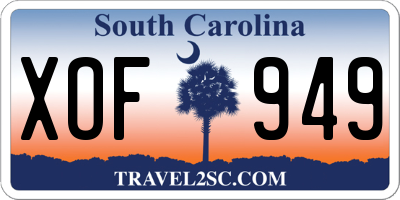 SC license plate XOF949