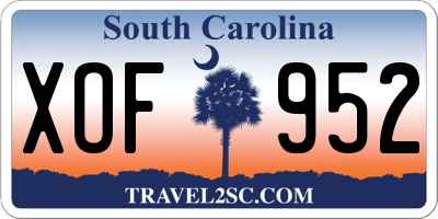 SC license plate XOF952