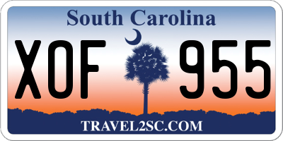SC license plate XOF955