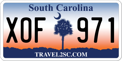 SC license plate XOF971