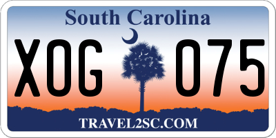 SC license plate XOG075