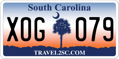 SC license plate XOG079