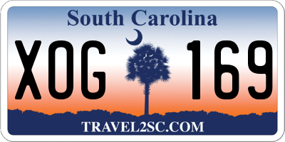SC license plate XOG169