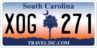 SC license plate XOG271