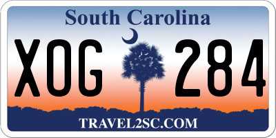 SC license plate XOG284
