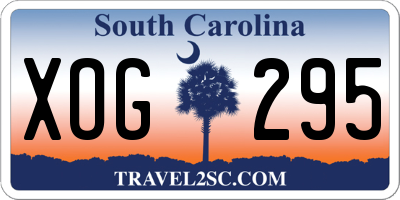 SC license plate XOG295