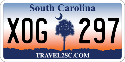 SC license plate XOG297