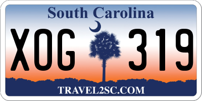 SC license plate XOG319