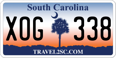 SC license plate XOG338