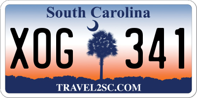 SC license plate XOG341