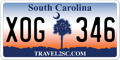 SC license plate XOG346