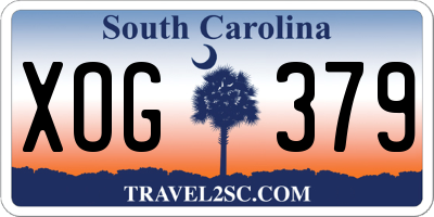 SC license plate XOG379