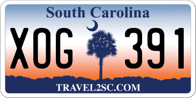 SC license plate XOG391