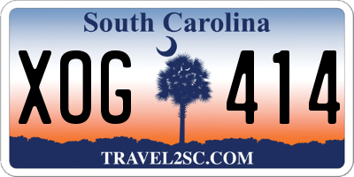 SC license plate XOG414