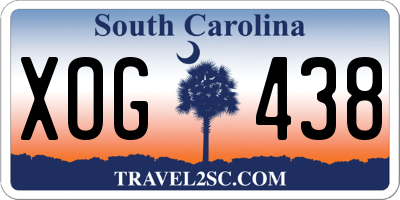 SC license plate XOG438