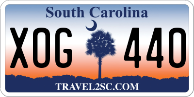SC license plate XOG440