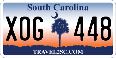 SC license plate XOG448