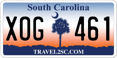 SC license plate XOG461
