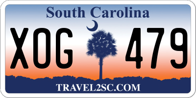 SC license plate XOG479