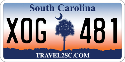 SC license plate XOG481