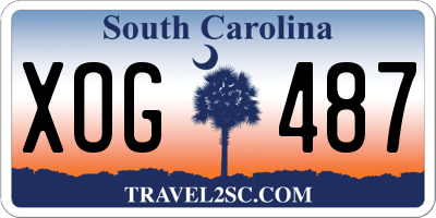 SC license plate XOG487