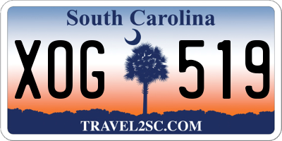 SC license plate XOG519