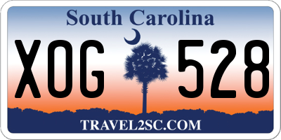 SC license plate XOG528