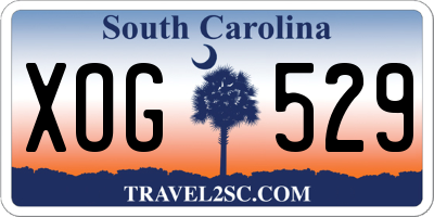 SC license plate XOG529