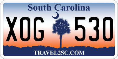 SC license plate XOG530
