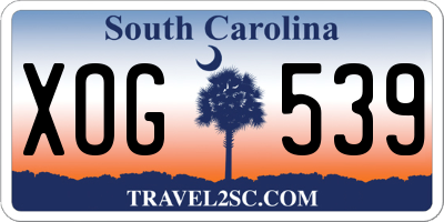 SC license plate XOG539