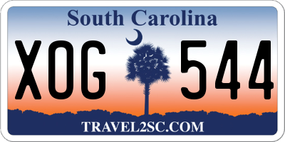 SC license plate XOG544