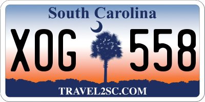 SC license plate XOG558