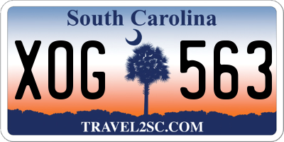 SC license plate XOG563