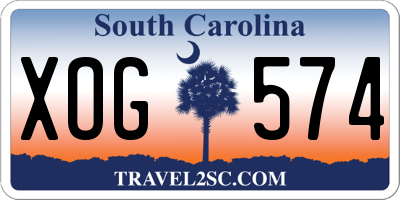 SC license plate XOG574