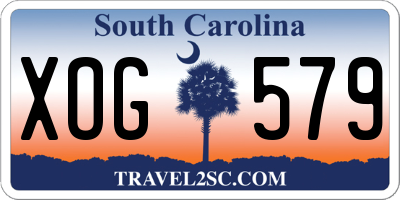 SC license plate XOG579