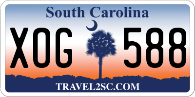 SC license plate XOG588