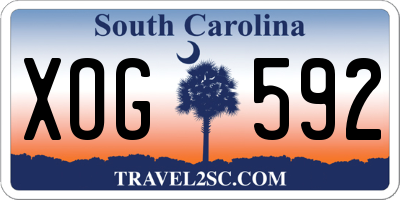 SC license plate XOG592