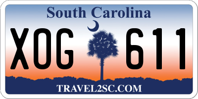 SC license plate XOG611