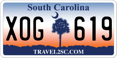 SC license plate XOG619