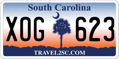 SC license plate XOG623