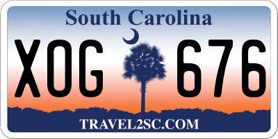 SC license plate XOG676