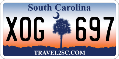 SC license plate XOG697