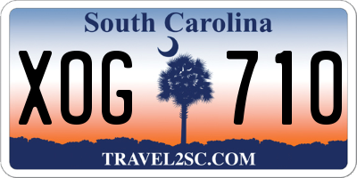 SC license plate XOG710