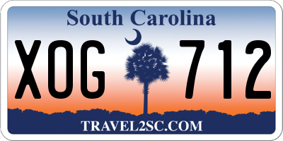 SC license plate XOG712