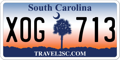 SC license plate XOG713