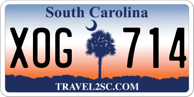 SC license plate XOG714