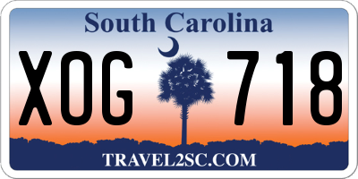 SC license plate XOG718