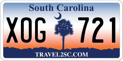 SC license plate XOG721