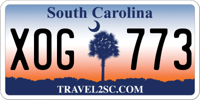 SC license plate XOG773