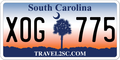 SC license plate XOG775